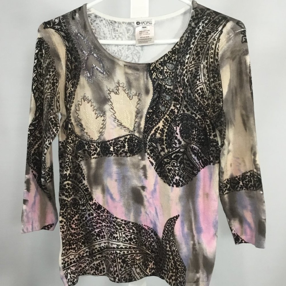 Chagall Multi-Print Sweater - Picture 1 of 3